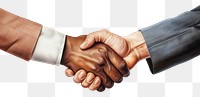 PNG Business handshake white background agreement greeting. 