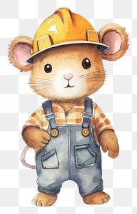 PNG Hardhat helmet protection dormouse. AI generated Image by rawpixel.