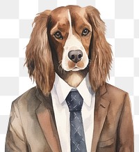 PNG Dog necktie cartoon animal. AI generated Image by rawpixel.