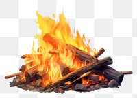 PNG Bon fire bonfire white background fireplace. AI generated Image by rawpixel.