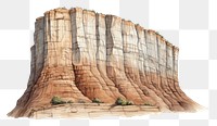 PNG Cliff outdoors drawing nature. AI generated Image by rawpixel.