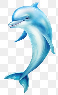 PNG Dolphin cartoon animal mammal. AI generated Image by rawpixel.