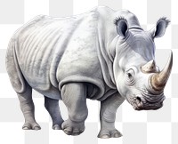 PNG Rhino wildlife cartoon animal. 