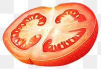 PNG Tomato vegetable sliced plant. 