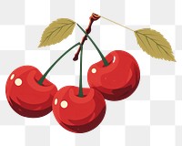 PNG Cherry food fruit plant. AI generated Image by rawpixel.