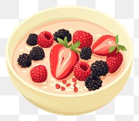 PNG Smoothie bowl berry food raspberry. AI generated Image by rawpixel.