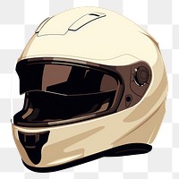 PNG White biker helmet protection headwear headgear. 