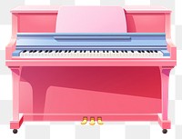 PNG A rainbow piano keyboard pink pink background. 