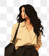 PNG Shoulder bag adult woman accessories. AI generated Image by rawpixel.