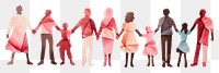 PNG  Multi cultural group holding hand adult white background togetherness. AI generated Image by rawpixel.