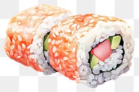 PNG California roll sushi food rice. AI generated Image by rawpixel.