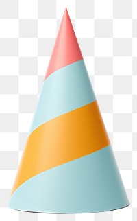 PNG Colorful birthday hat celebration clothing weaponry. AI generated Image by rawpixel.