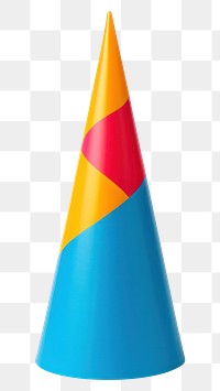 PNG Colorful birthday hat celebration clothing origami. 