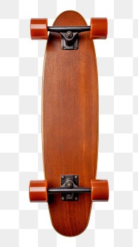 PNG 1970s colorful style skateboard longboard sports brown. 