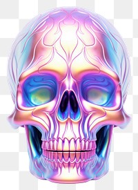 PNG Colorful skull purple white background celebration. AI generated Image by rawpixel.
