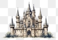 PNG Castle Gothic architecture building drawing. 