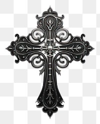 PNG Cross design crucifix symbol spirituality. AI generated Image by rawpixel.
