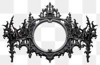 PNG Gothic architectural decorative frame black architecture monochrome. 