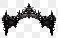 PNG Black classic gothic architectural decorative frame architecture monochrome weaponry