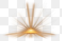 PNG gold light effect, transparent background 