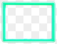 PNG Green neon frame electronics technology rectangle. 