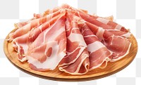 PNG Raw ham prosciutto pork meat. AI generated Image by rawpixel.