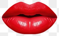 PNG Red mouth lipstick shape cosmetics. AI generated Image by rawpixel.