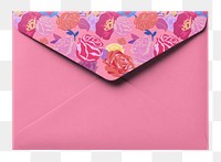 PNG pink envelope, design element, transparent background