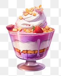 PNG Halo halo dessert sundae cream food. 