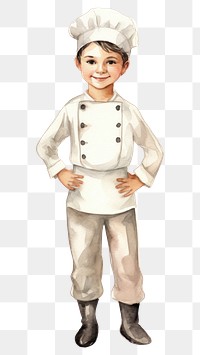 PNG Little boy chef smiling cartoon child. 