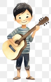 PNG Little boy singer musician smiling cartoon. 