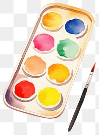 PNG Artist paint tray palette brush  