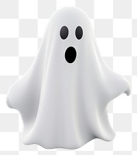 PNG Ghost cartoon white white background. AI generated Image by rawpixel.