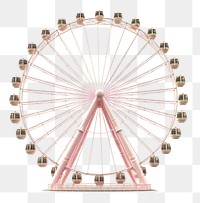 PNG Wheel fun white background ferris wheel. AI generated Image by rawpixel.