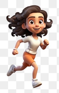 PNG Kid running cartoon toy  