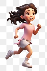 PNG Kid running cartoon footwear white background. AI generated Image by rawpixel.