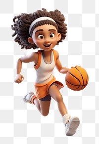 PNG Basketball kid running cartoon sports  