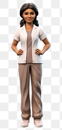 PNG Indian female doctor adult stethoscope outerwear. 