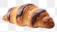 PNG Chocolate croissant bread food  