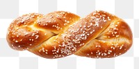 PNG A german pretzel bread food white background. AI generated Image by rawpixel.