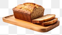 PNG Banana bread sliced food wood  