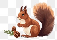 PNG Eurasian red squirrel rodent animal mammal. AI generated Image by rawpixel.