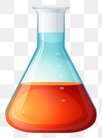 PNG Beaker glass white background biotechnology. AI generated Image by rawpixel.