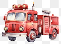 PNG Cute fire engine vehicle truck car. 