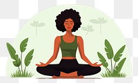 PNG Yoga sports adult woman. AI generated Image by rawpixel.