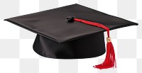 PNG Graduation hat white background intelligence certificate. AI generated Image by rawpixel.