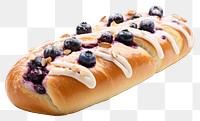 PNG Bread blueberry dessert pastry. AI generated Image by rawpixel.