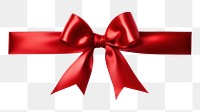 PNG Red satin ribbon celebration anniversary accessories. 