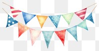 PNG Colorful party bunting flag clothesline celebration creativity. AI generated Image by rawpixel.