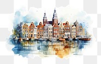 PNG Netherlands waterfront outdoors vehicle. AI generated Image by rawpixel.